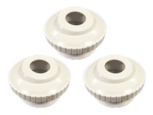 Pool and Spa Eyeball Jet 15 Threaded to 34 Open 3 in a Package White Adjustable