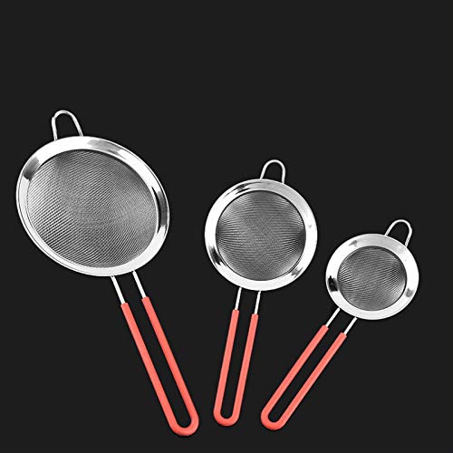 BIRD WORKS Stainless Steel Wire Mesh Filter Oil Frying Skimmer Strainer Tea Strainer Flour Sifter Sieve Colander Kitchen Accesories M