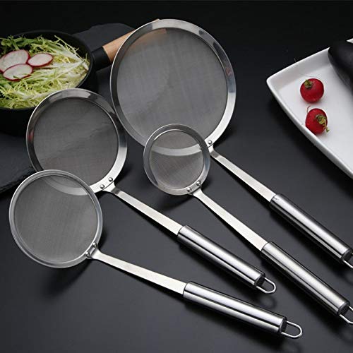 BIRD WORKS Stainless Steel Wire Mesh Filter Flour Sieve Filter Spoon Kitchen Utensils 235-118cm