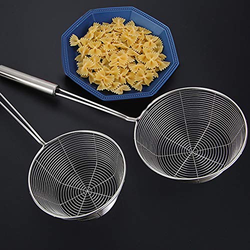 Stainless Steel Fine Wire Mesh Kitchen Sieve Stainless Steel Mesh Strainer Spoon Frying Oil Colander Cookware Kitchen Tool 375x135cm