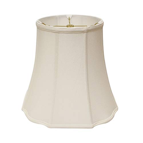 Cloth Wire Octagon Slant Fancy Softback Lampshade in White 14 in L x 14 in W x 125 in H 165 lbs