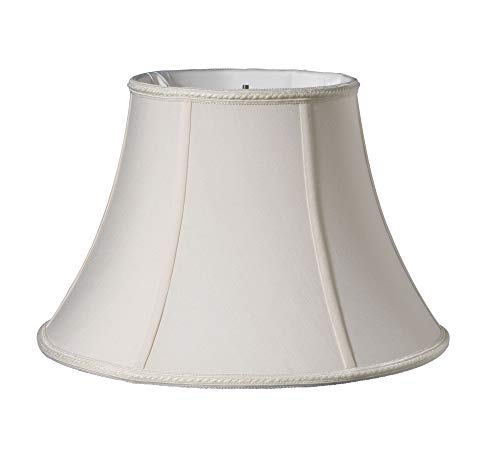 Cloth Wire Slant Transitional Bell Lampshade in Cream 18 in Dia x 11 in H 165 lbs
