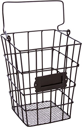 Trademark Innovations Metal Wire and Mesh Hanging Utensil and Storage Basket