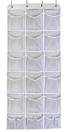 Misslo Mesh Waterproof Hanging Over the Door Organizer For Accessories Storage 15 Extra Large and 6 Middle Pockets