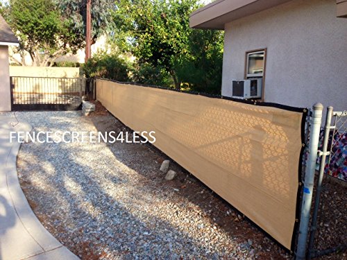 6ft X 50ft Golden Tan Privacy Fence Screen Shade Cloth 85 Blockage