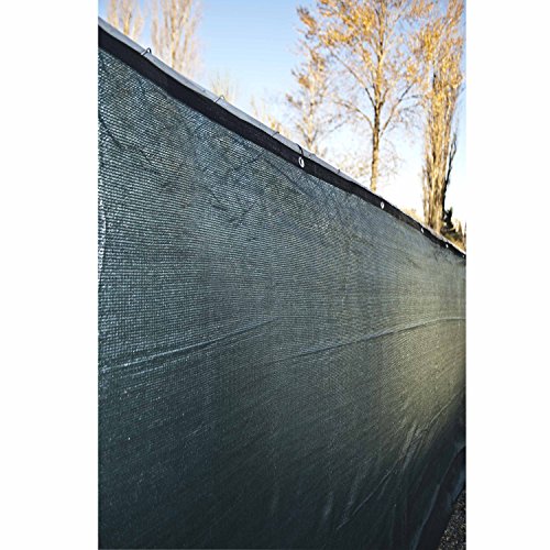 Aleko 4 X 50 Dark Green Fence Privacy Screen Windscreen Shade Cover Mesh Fabric