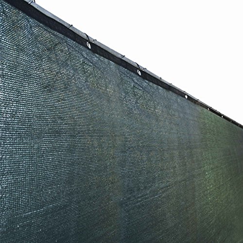 Aleko 6 X 150 Feet Dark Green Fence Privacy Screen Outdoor Backyard Fencing Privacy Windscreen Shade Cover Mesh