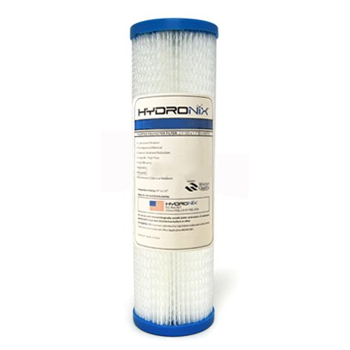 Hydronix SPC-25-1001 Polyester Pleated Filter 25 OD X 9 34 Length 1 Micron