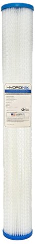Hydronix SPC-25-2001 Polyester Pleated Filter 25 OD X 20 Length 1 Micron