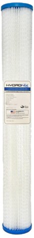 Hydronix SPC-25-2001 Polyester Pleated Filter 25 OD X 20 Length 1 Micron
