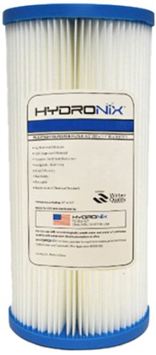 Hydronix SPC-45-1020 Polyester Pleated Filter 45 OD X 9 34 Length 20 Micron