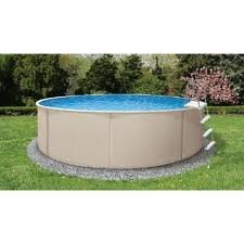Blue Lagoon 15in Round 52in Steel Above Ground Swimming Pool Package Color No Chemical Package
