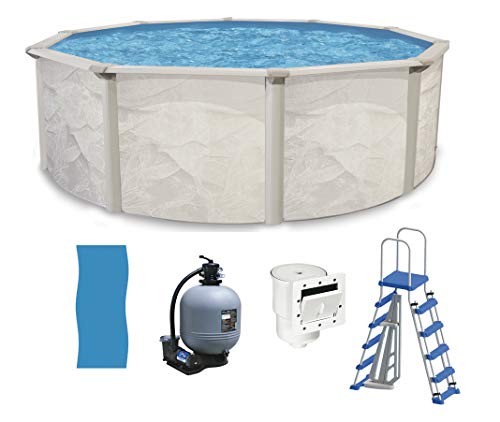 Argentina 24 x 48 Round Above Ground Swimming Pool Package