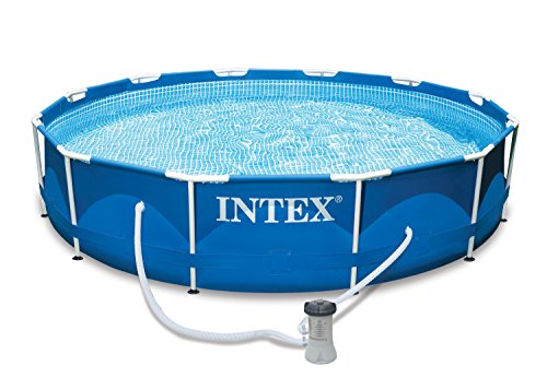 15 Foot X 33 Inch Intex Metal Frame Round Above Ground Swimming Pool - 28221eh