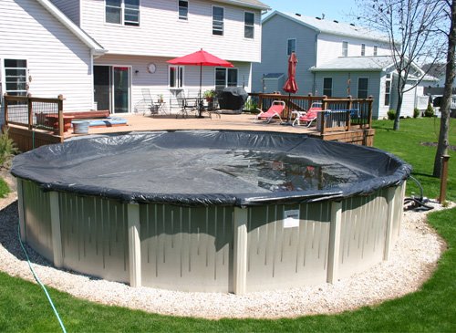 33 Ft Round Economy Above Ground Swimming Pool Winter Cover