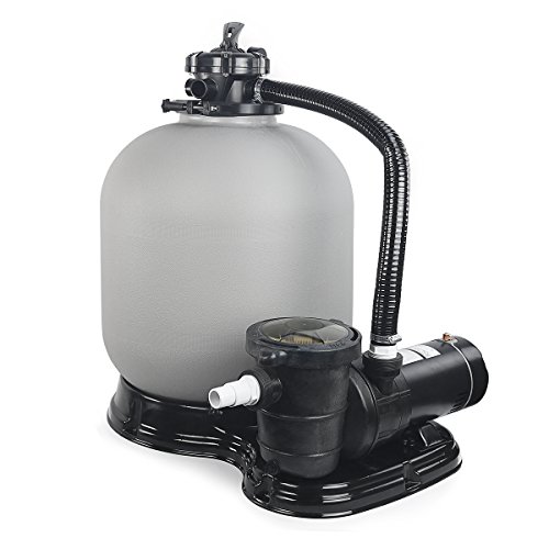 4500gph 19&quot Sand Filter W 1hp Above Ground Swimming Pool Pump