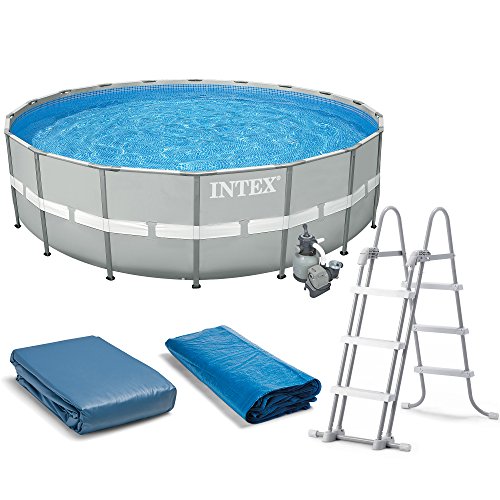 Intex 20 x 52 Ultra Frame Above Ground Swimming Pool Set with Sand Filter Pump