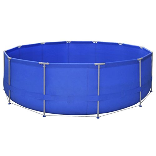 JedaJeda New Family Swimming Pool Steel Pro Round Frame Kids Above Ground Garden Backyard