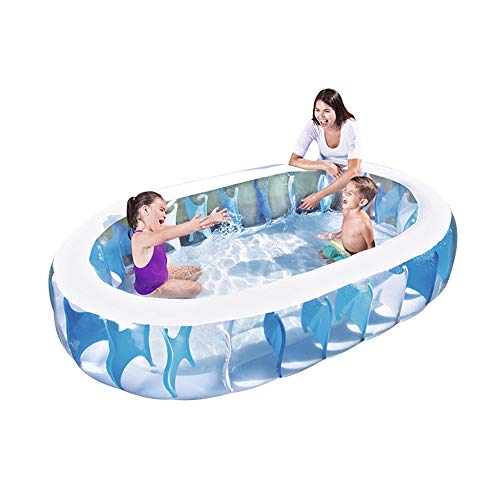 LYNN Inflatable Swimming PoolOutdoor Large Family Swimming PoolSwim PoolThickened Material Environmentally Friendly Plastic 542L Paddling PoolsPlay PoolSuitable for Child Send Electric Air