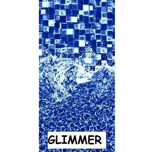 24 HD - Round Overlap Above Ground Pool Liner 24 ft Swimming Pool Liners Vinyl 24ft 24 Glimmer