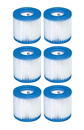 Replacement Intex 29007E Swimming Pool Filter Cartridge H - 6 Pack