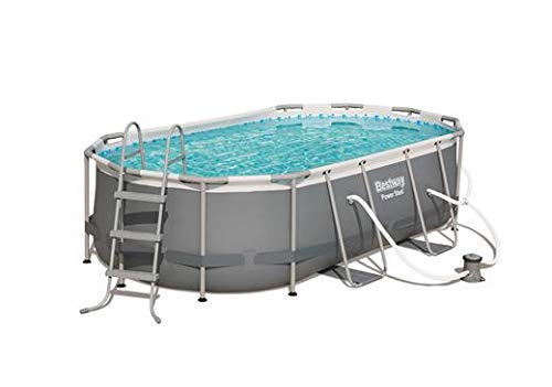 Bestway Power Steel Above Ground Pool WhiteGray