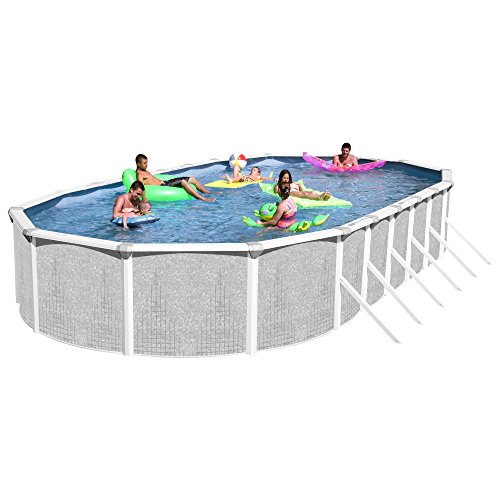Heritage TA 331852GP-DXP Taos Complete Above Ground Pool 33-Feet x 18-Feet x 52-Inch
