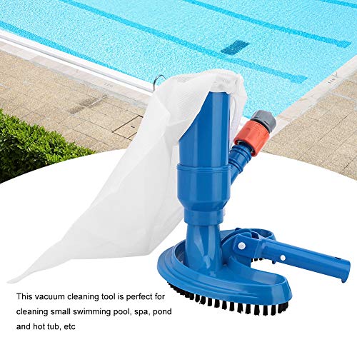 Acogedor Pressure Pool CleanerPortable Swimming Pool Cleaner VacuumBrush HeadHandleQuick ConnectorMesh BagWater Inletfor Cleaning Small Swimming Pool Spa Pond Hot Tub etc