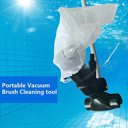 Kuerqi Pool Cleaner Portable Swimming Pool Fountain Vacuum Brush Cleaner Cleaning Tool For Cleaning Small Swimming Pool Spa Pond and Hot Tub