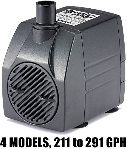 Ponicspump Pp29105 291 Gph Submersible Pump With 5 Cord - 16w&hellip For Hydroponics Aquaponics Fountains Ponds