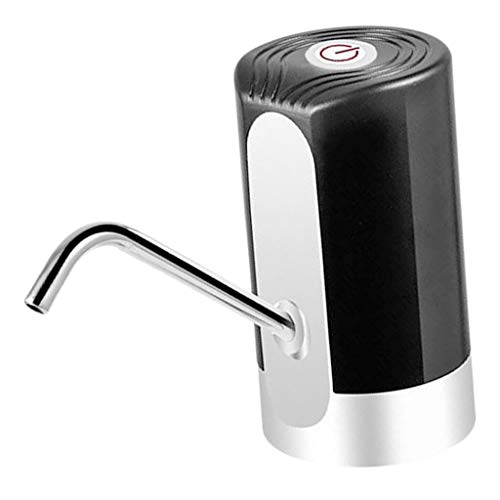 FLAMEER Auto Automatic Small Water Dispenser USB Rechargeable Button Switch Pump - Black 74x132cm