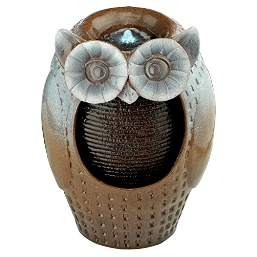 Design Toscano Professor Owl Cascading Garden Fountain