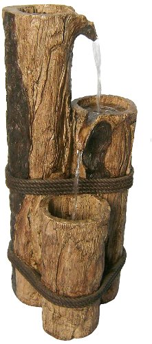 Garden Accents By Beckett Cascading Logs Fountain