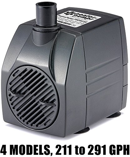 Ponicspump Pp29116: 291 Gph Submersible Pump With 16' Cord - 16w… For Hydroponics, Aquaponics, Fountains, Ponds