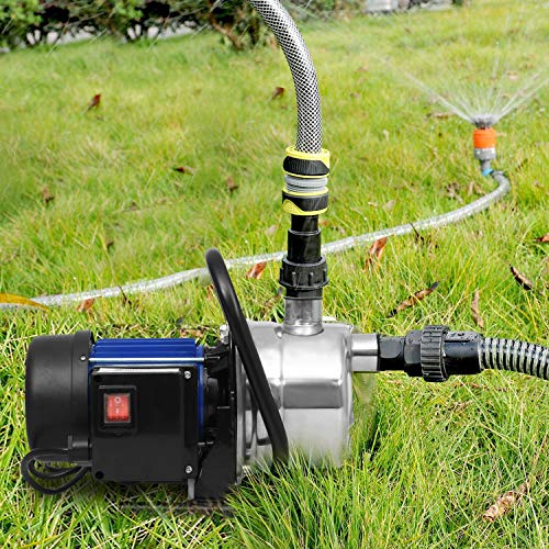 16HP Shallow Well Sump Pump Stainless Booster Pump Lawn Water Pump Electric Water Transfer Home Garden Irrigation16 HP_Blue
