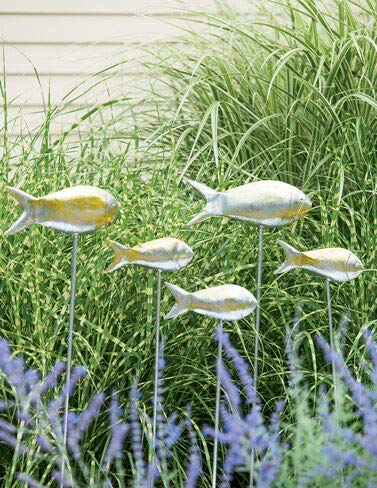 Fish Out of Water Garden Stakes Set of 5