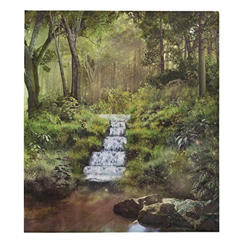 InterestPrint Spring Scenery with Pond Waterfall Super Soft Lightweight Bedding Quilt Twin Size 80