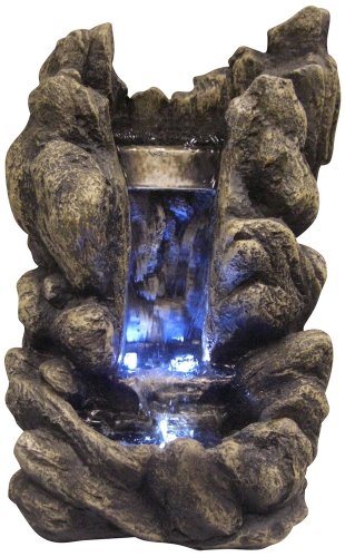 Faux Stone Waterfall 14 High Tabletop Fountain
