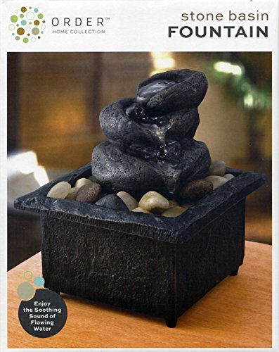 Sarah Peyton Home - Cordless Meditation Fountain - Cut Stone Waterfall