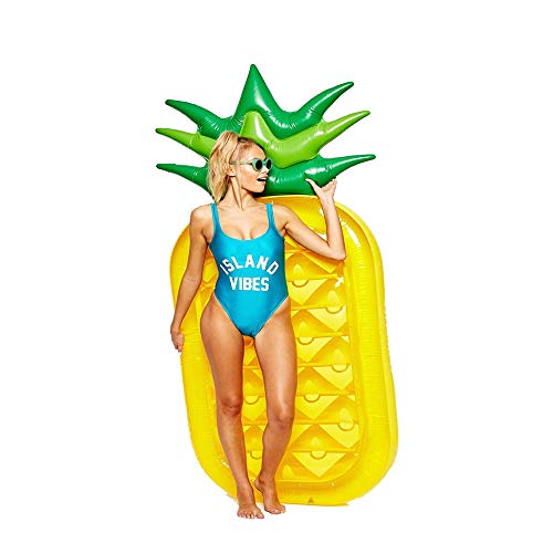 ZDYG Inflatable Float Long Floating Pineapple Pool Float PVC Giant Inflatable Pineapple Water Floating Bed Rafts for Swimming Pool