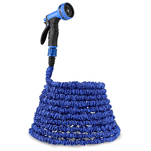Plemo 75 Feet Expandable Garden Water Hose With 9-pattern Sprayer Nozzle