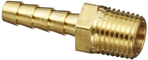 Anderson Metals 57001 Brass Hose Fitting Adapter 14&quot Barb X 14&quot Npt Male Pipe