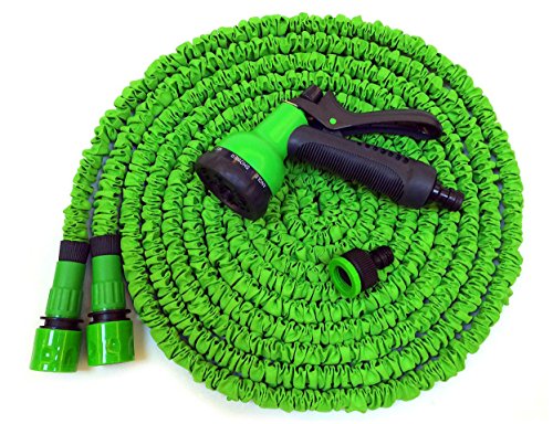 Hose Pipe 100ft Xpassion Expandable Garden Water Hose Pipe Magic Hose Stretch Hosepipe with 8 Function Multifunctional Spray Gun