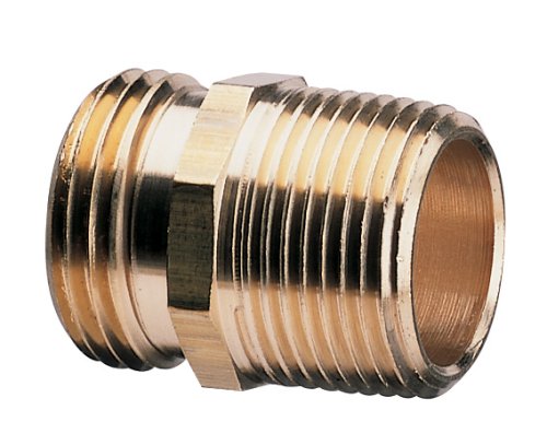 Nelson Industrial 50571 Double-male Brass Pipe And Hose Fitting For Connecting To 34-inch Female Hose