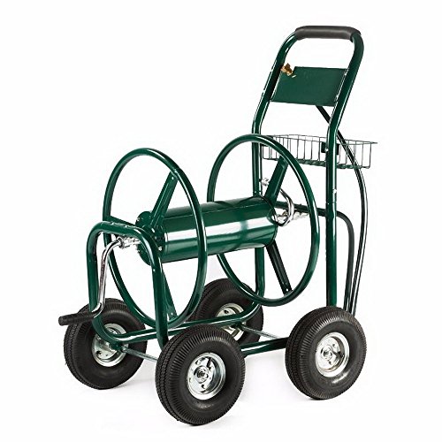 Garden Water Hose Reel Cart 300FT Outdoor Heavy Duty Yard Water Planting New