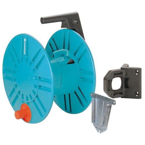 Gardena 2650 164-Foot Wall Mount Removable Garden Hose Reel With Hose Guide