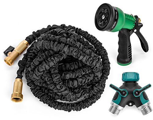 Get Hosed 50-Feet Expandable Hose with Sprayer Nozzle and 2-Way Splitter