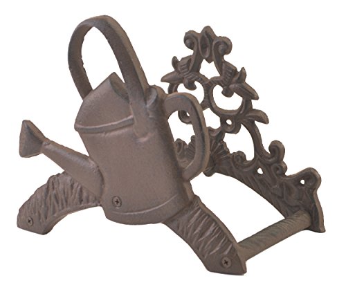 Cast Iron Garden Hose Holder Watering Can Design Hanger Reel 7625 Tall