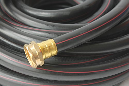 Kapok Garden Hoses With Brass Fitting Connectors- Varies Sizes And Colors 50-ft Blackfuchsia