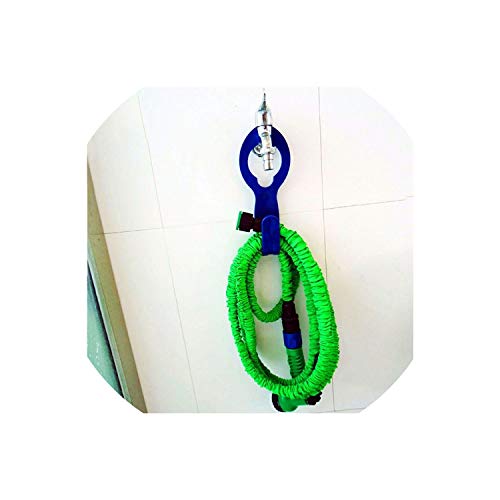 Plastic Hose Hanger Blue Durable Garden Expandable Hose Holder Wall Mounted Water Pipe Tap Organizeras pic